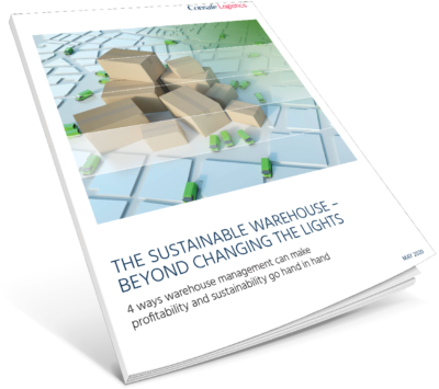 cover of white paper 4 ways a WMS can help your warehouse go green