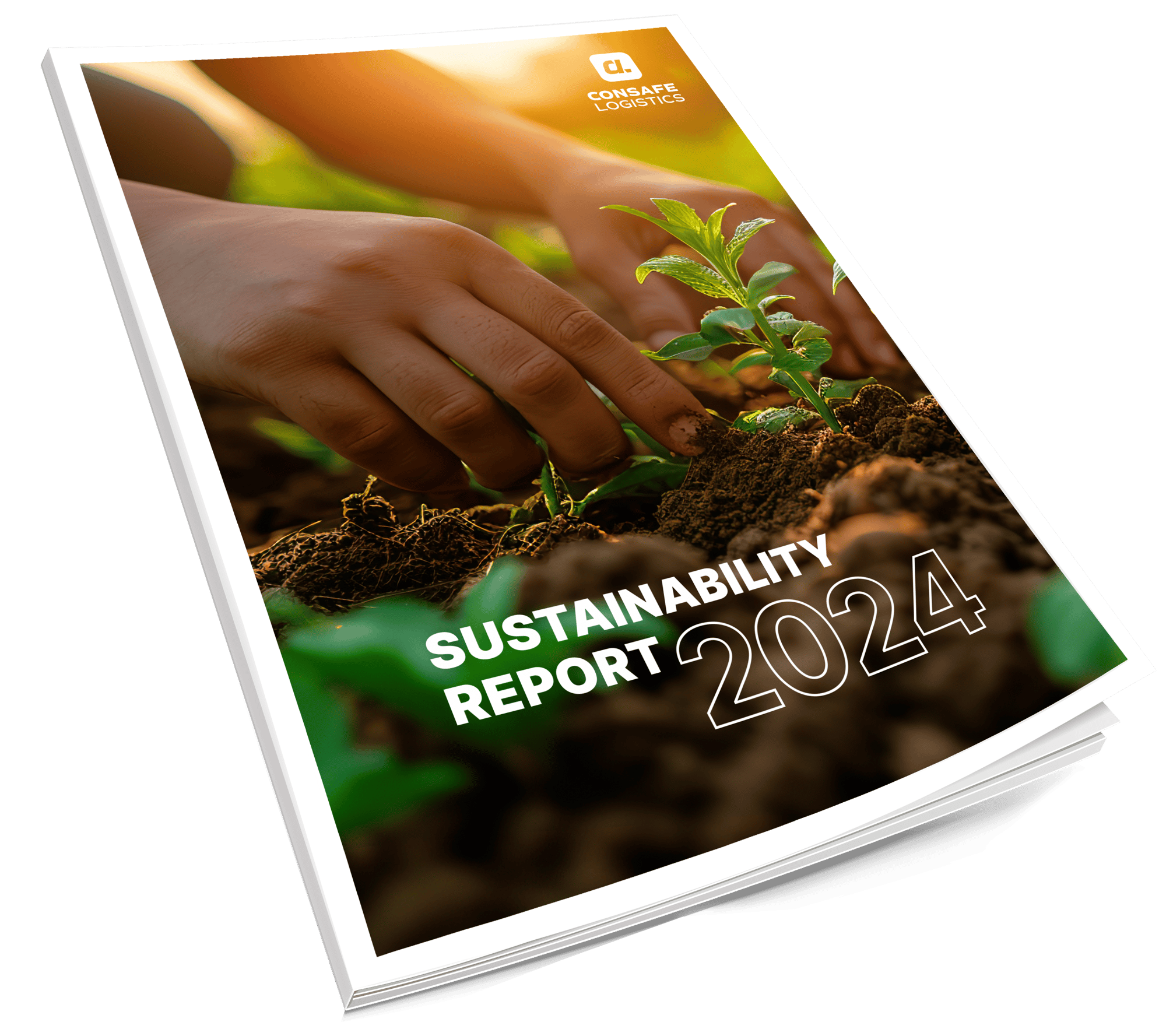 consafe logistics 2024 sustainability report mockup consafe logistics 2024 sustainability report mockup