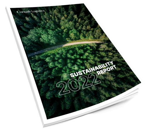 cover of consafe logistics sustainability report 2022