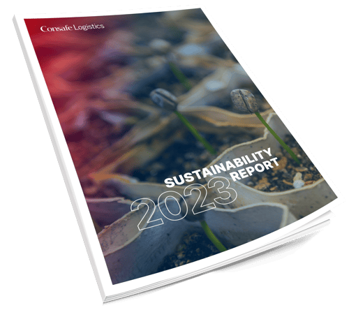 cover of consafe logistics sustainability report 2023