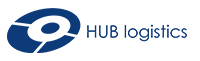 hub logistics blue logo