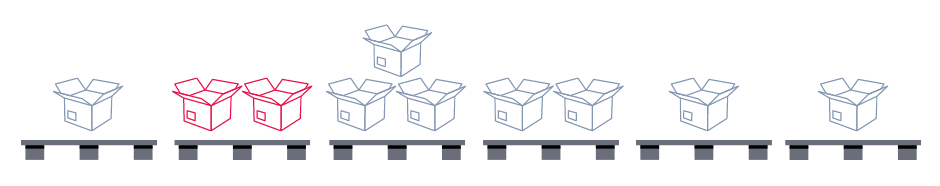 illustration of pallets whit boxes on