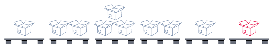 illustration of pallets whit boxes on