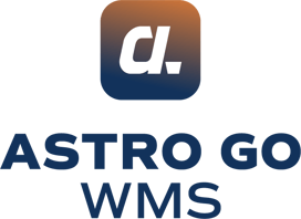astro go logo in blue and organge