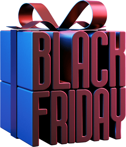 black friday package illustration