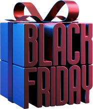 black friday package illustration