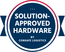 Solution approved hardware by consafe logistics logo Solution approved hardware by consafe logistics logo