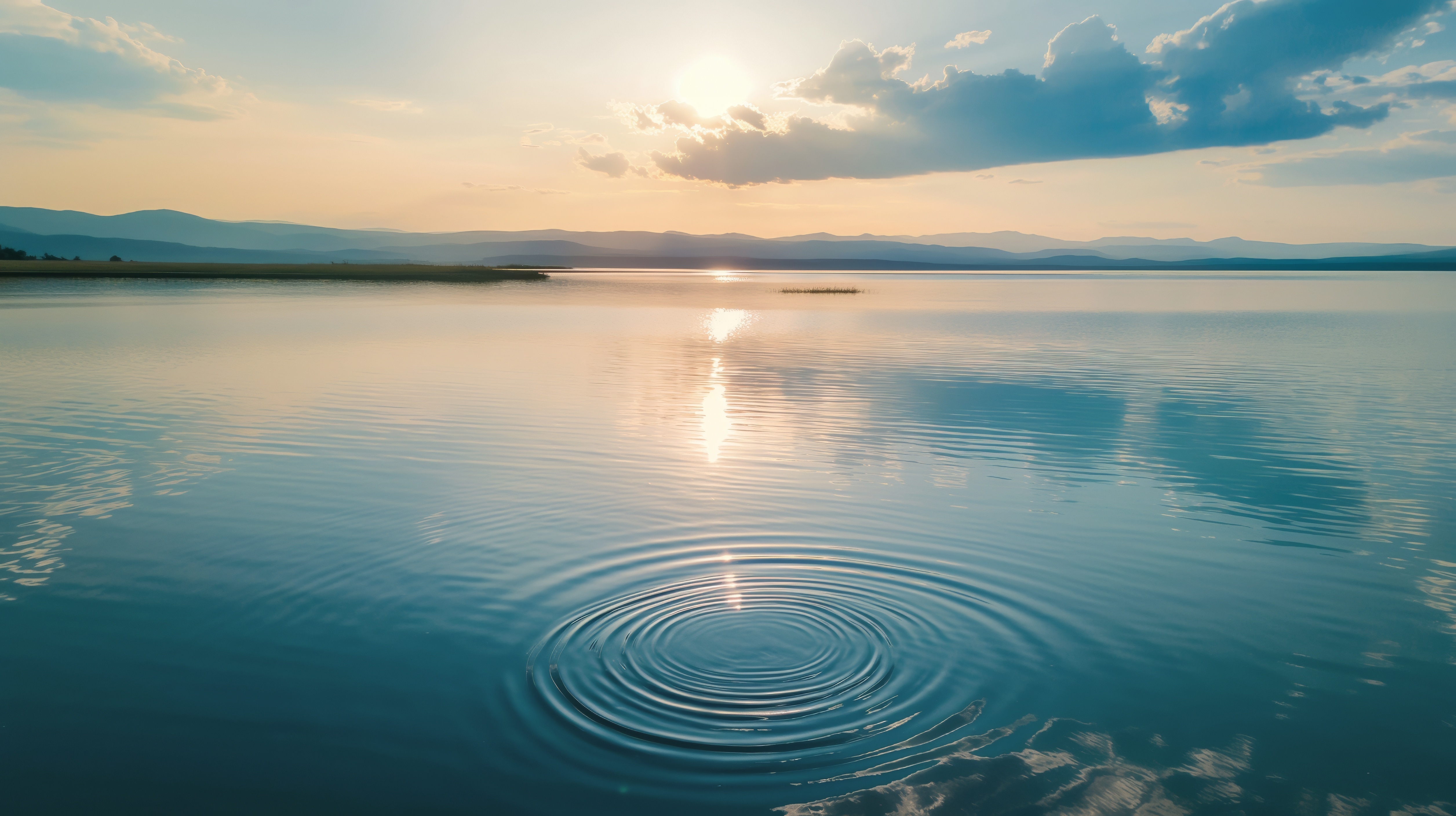 Calm lake symbolizing Consafe Logistics’ commitment to science-based climate targets